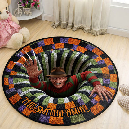 Horror Hole - Personalized Horror Character Round Rug