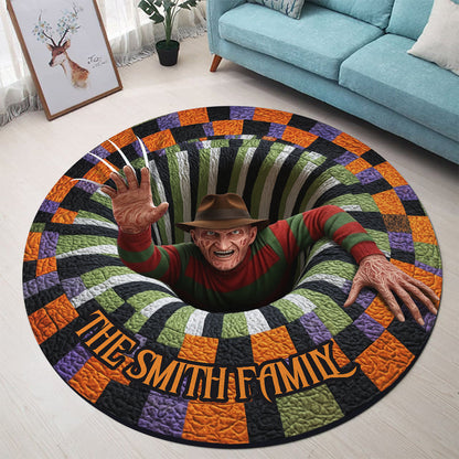 Horror Hole - Personalized Horror Character Round Rug