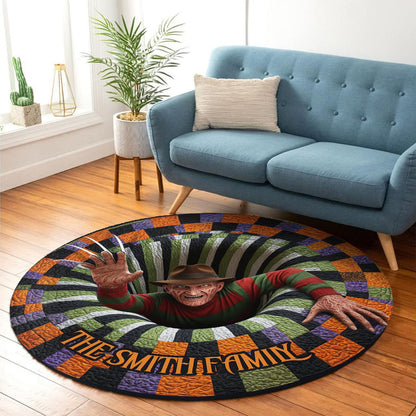 Horror Hole - Personalized Horror Character Round Rug