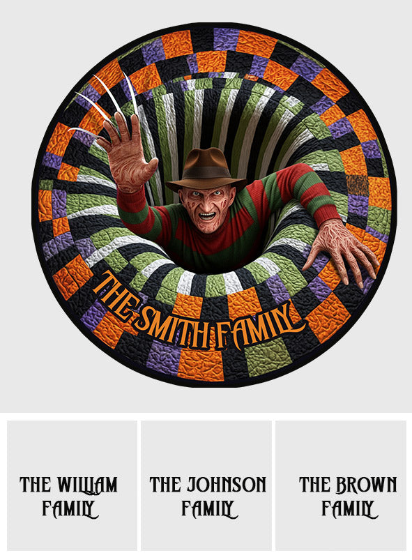 Horror Hole - Personalized Horror Character Round Rug