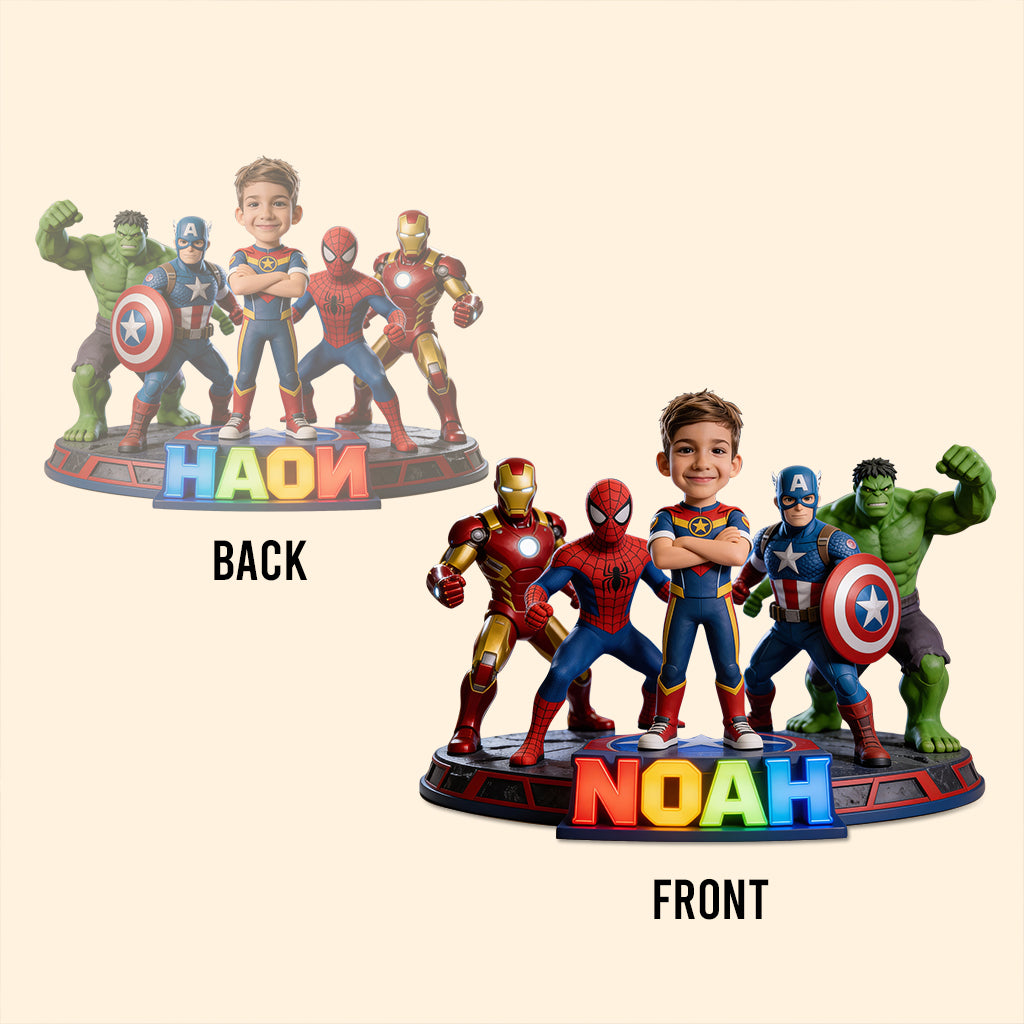 Custom Any Photo Superheros - Personalized Marvelous Universe Custom Shaped Acrylic Plaque