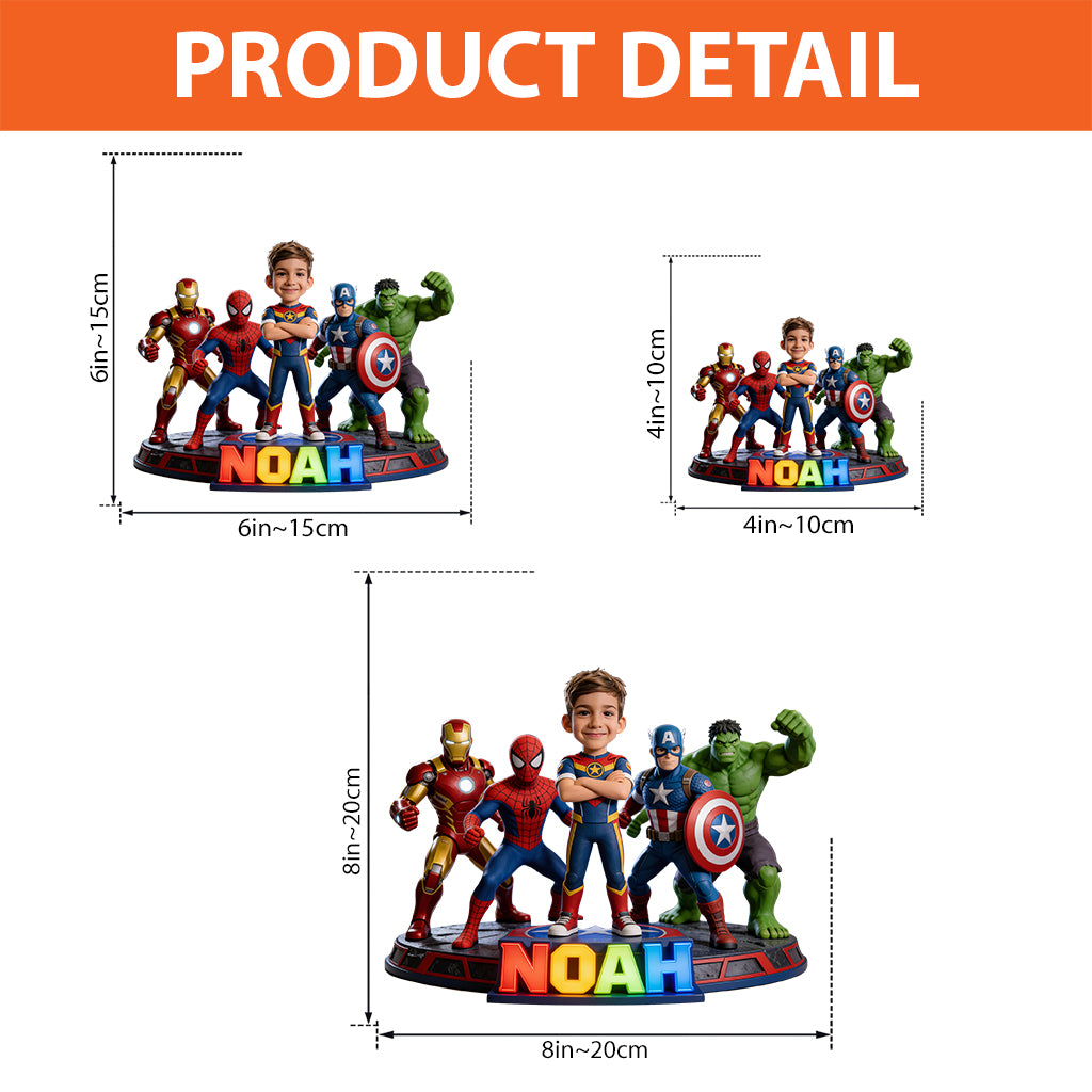 Custom Any Photo Superheros - Personalized Marvelous Universe Custom Shaped Acrylic Plaque