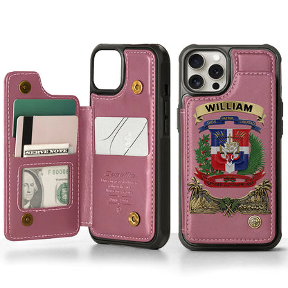 Proud Dominican - Personalized Expats Wallet Phone Case