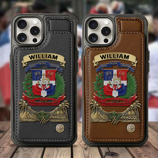 Proud Dominican - Personalized Expats Wallet Phone Case