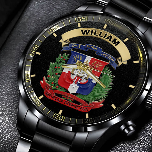 Proud Dominican - Personalized Expats Hand Watch