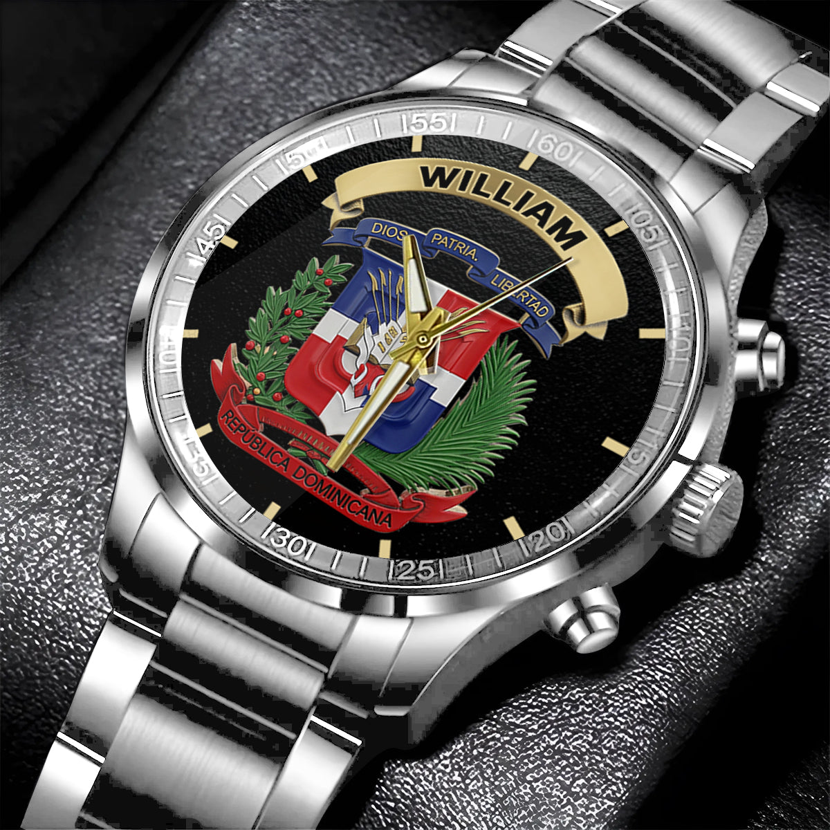 Proud Dominican - Personalized Expats Hand Watch
