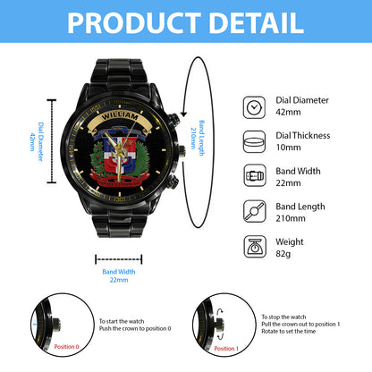 Proud Dominican - Personalized Expats Hand Watch