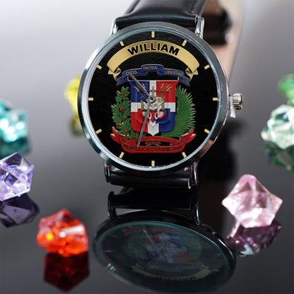 Proud Dominican - Personalized Expats Hand Watch