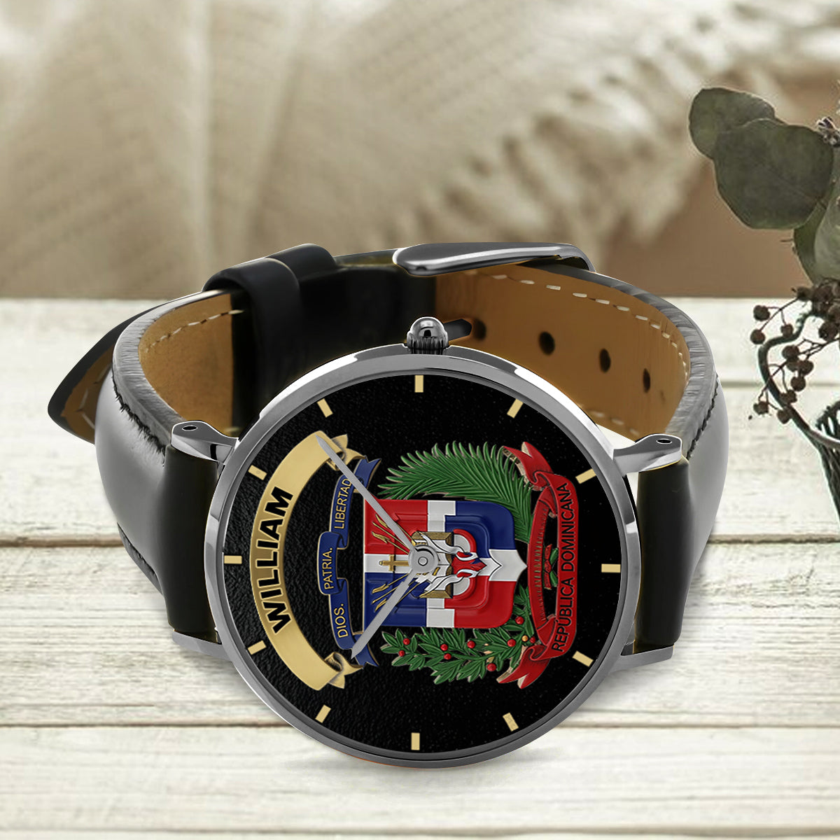 Proud Dominican - Personalized Expats Hand Watch