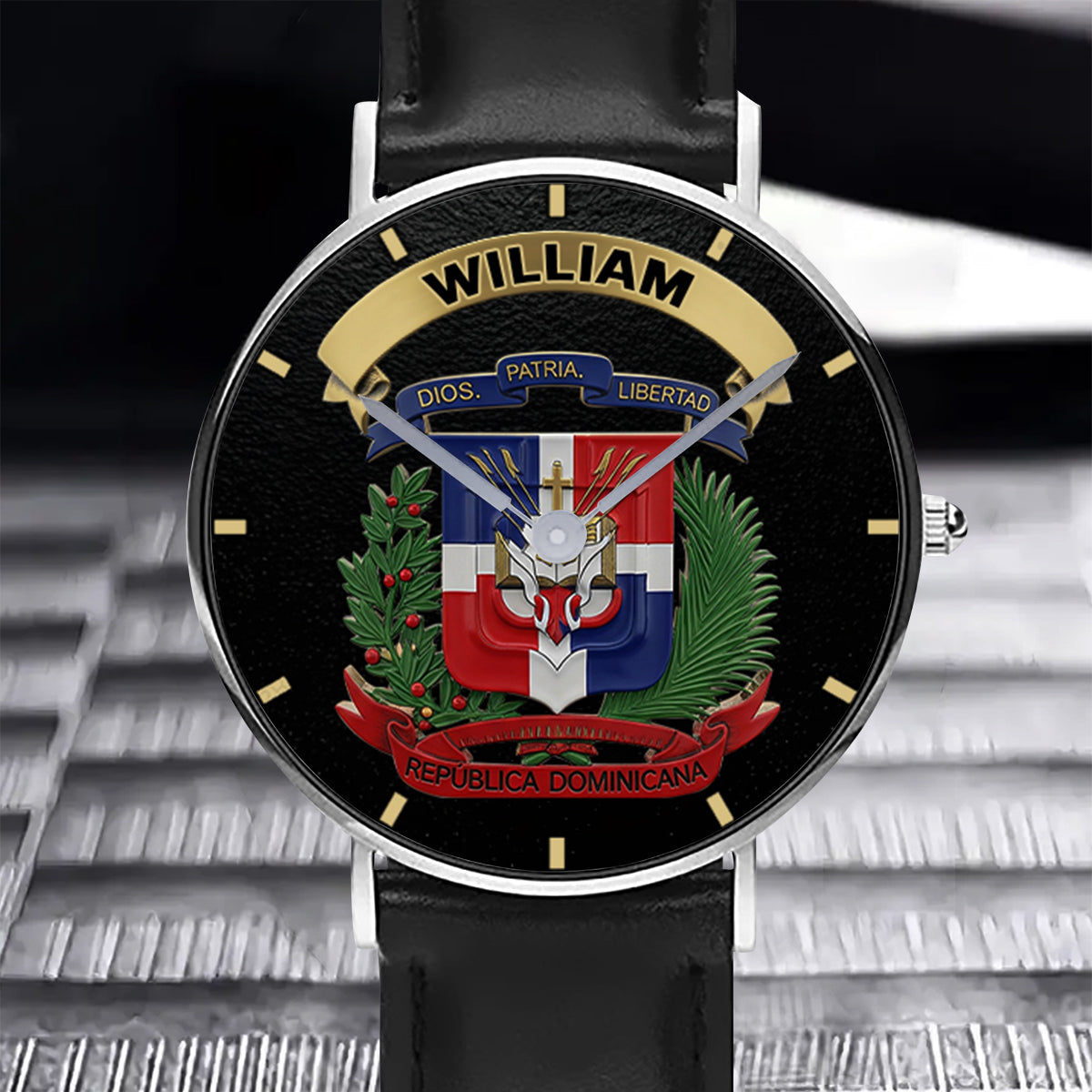 Proud Dominican - Personalized Expats Hand Watch