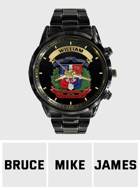 Proud Dominican - Personalized Expats Hand Watch