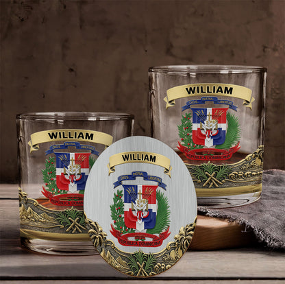 Proud Dominican - Personalized Expats Whiskey Glass