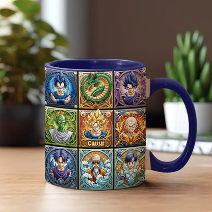 Saiyan Energy Mug - Personalized Seven Balls Accent Mug