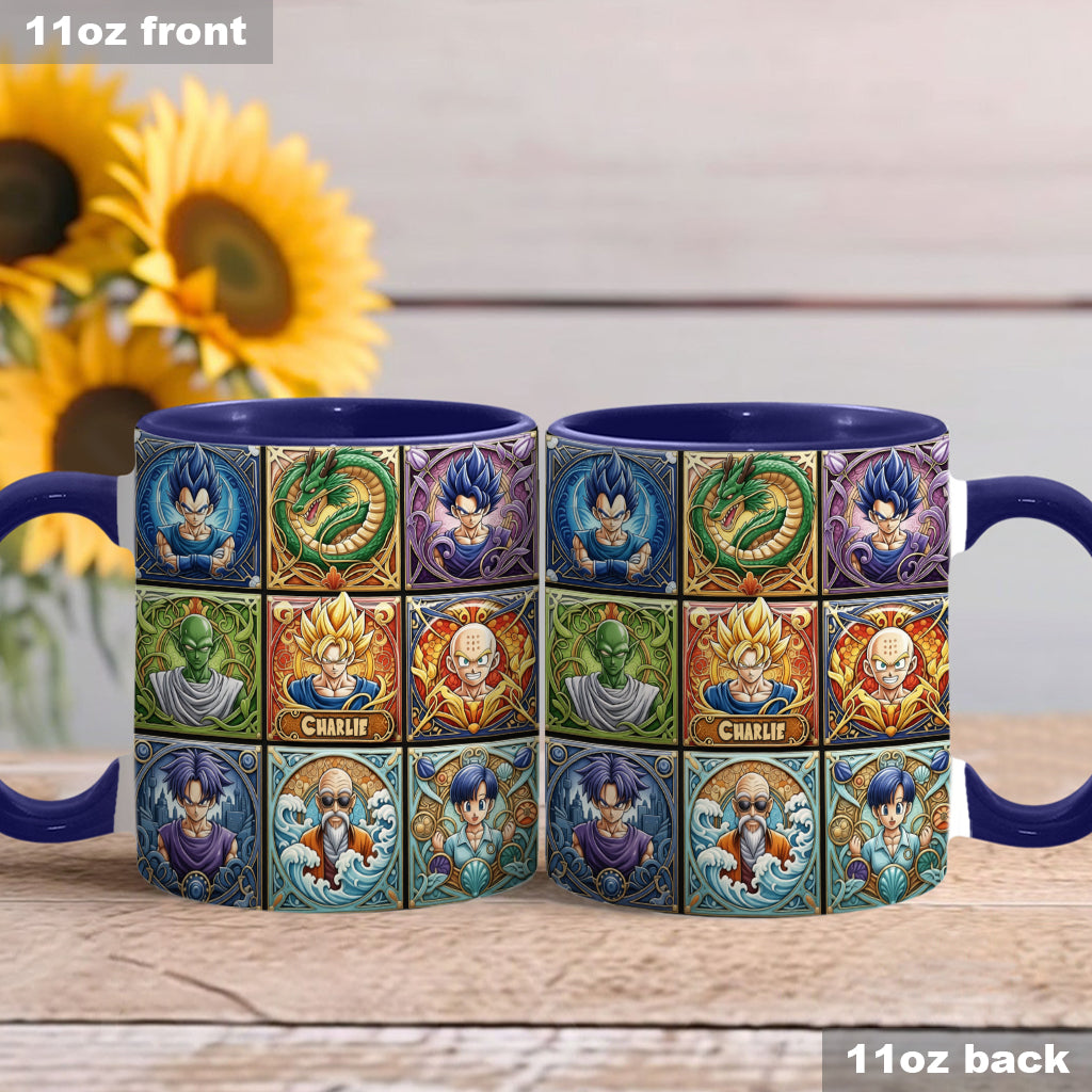 Saiyan Energy Mug - Personalized Seven Balls Accent Mug