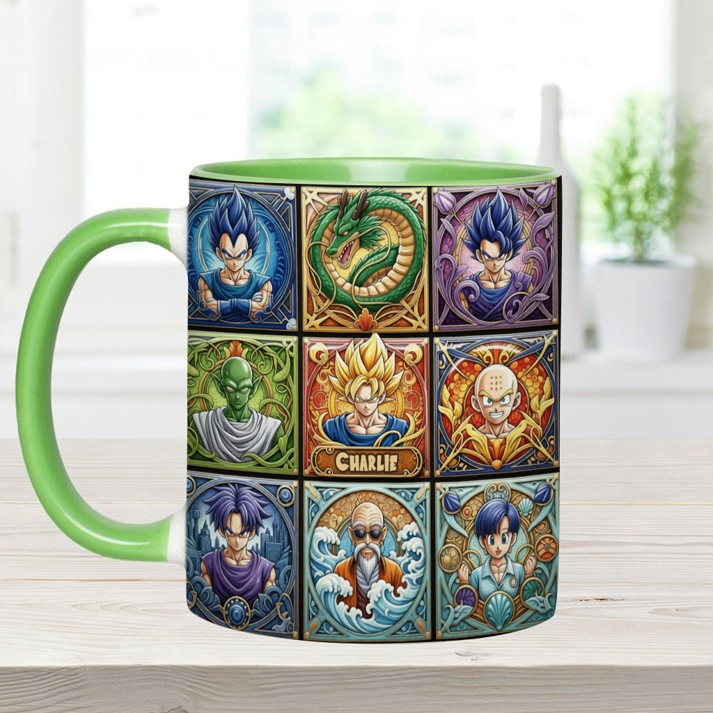 Saiyan Energy Mug - Personalized Seven Balls Accent Mug