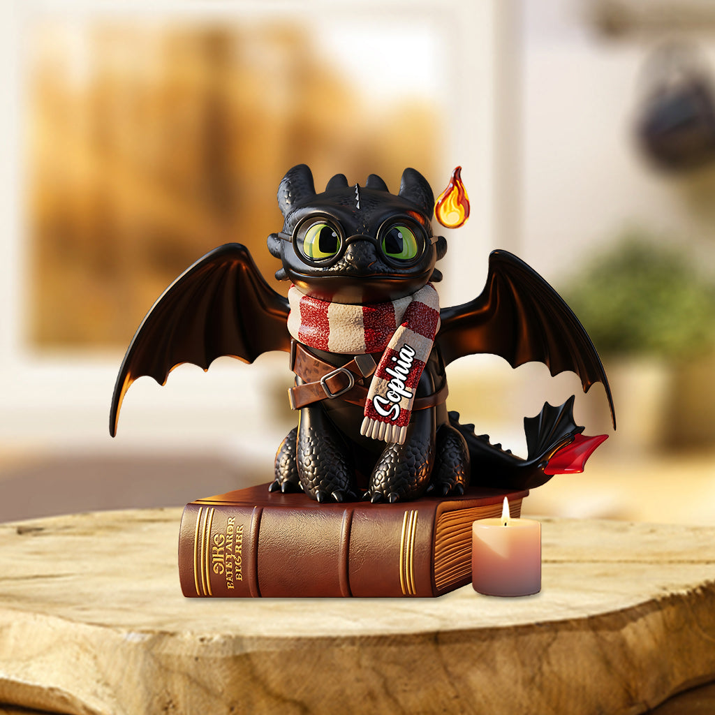 Dragon Book - Personalized Custom Shaped Acrylic Plaque