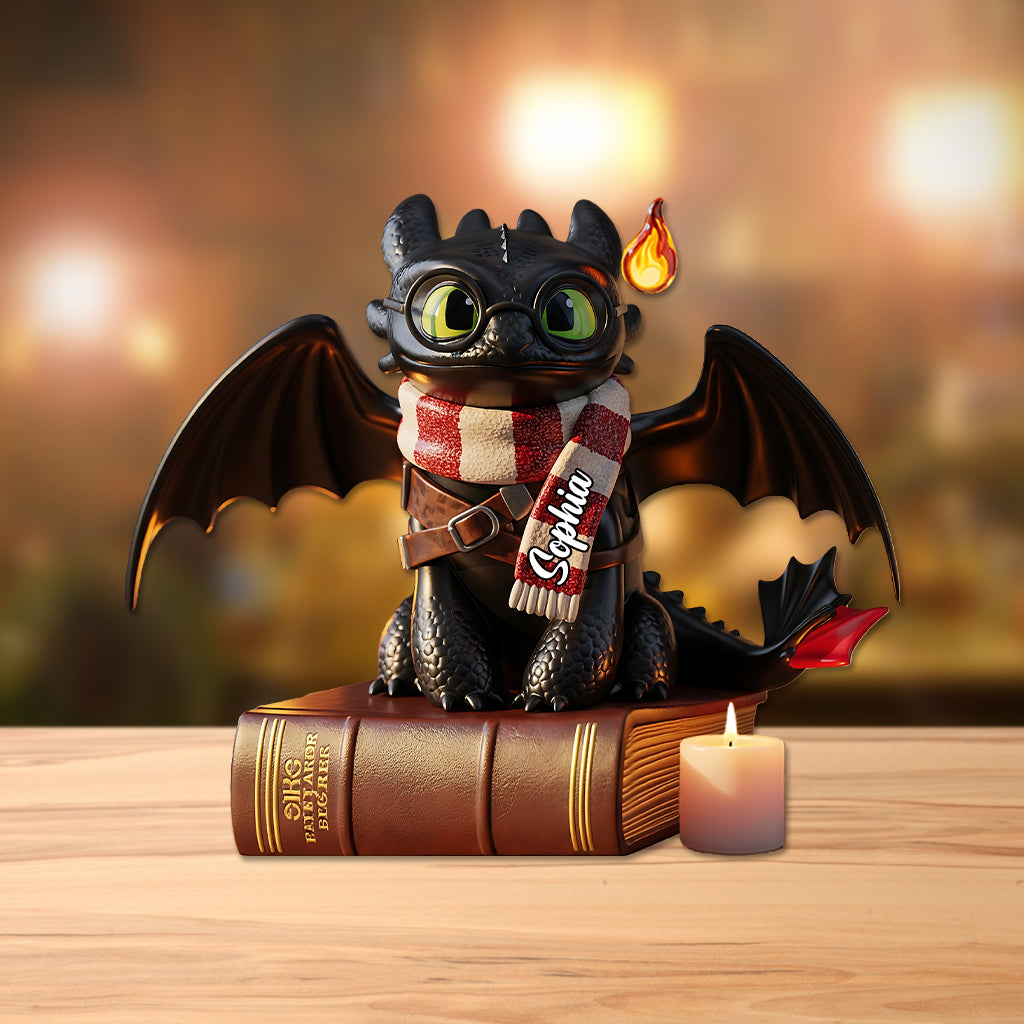 Dragon Book - Personalized Custom Shaped Acrylic Plaque