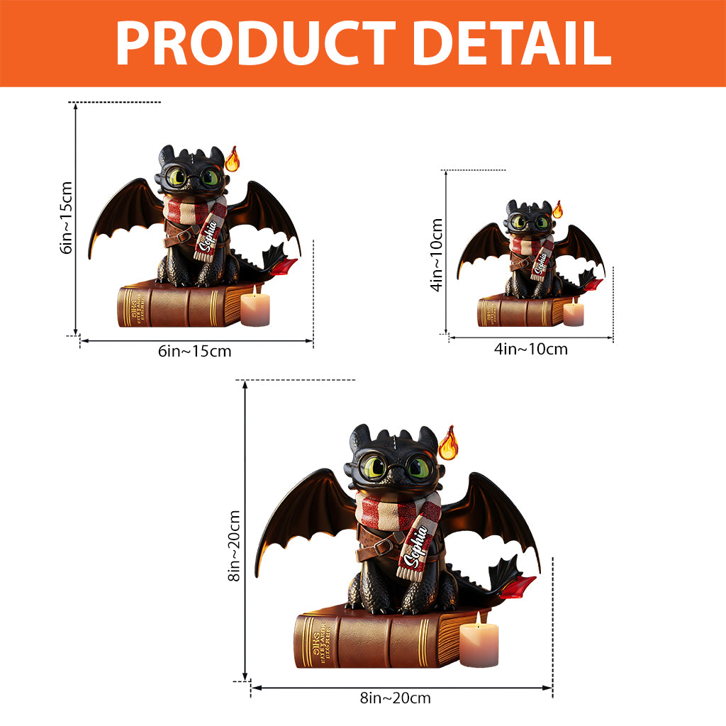 Dragon Book - Personalized Custom Shaped Acrylic Plaque