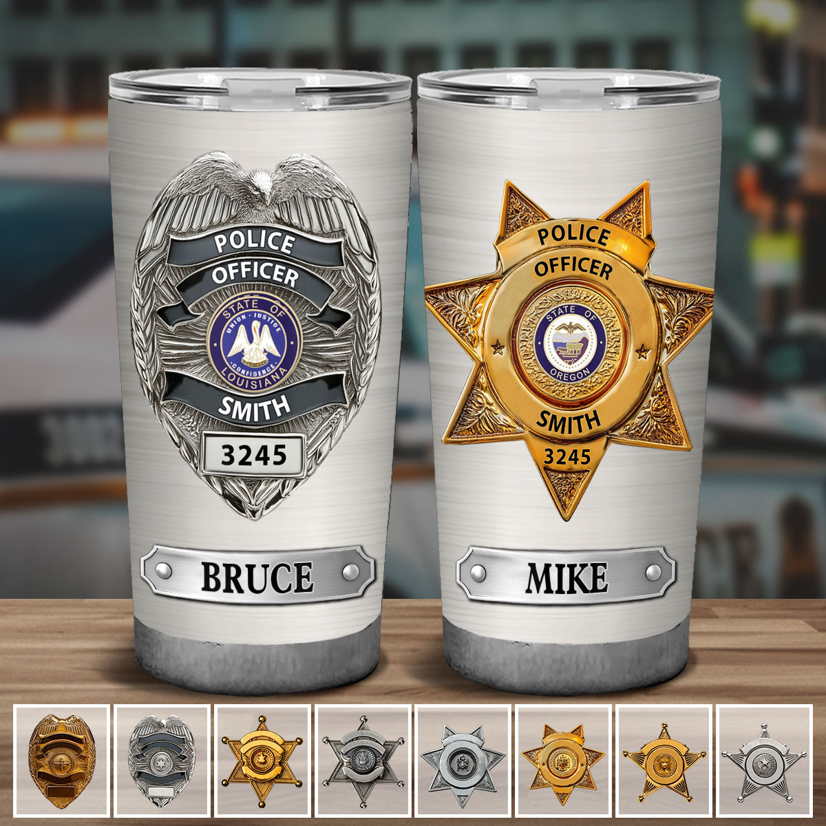 Serve And Protect - Personalized Police Officer Tumbler