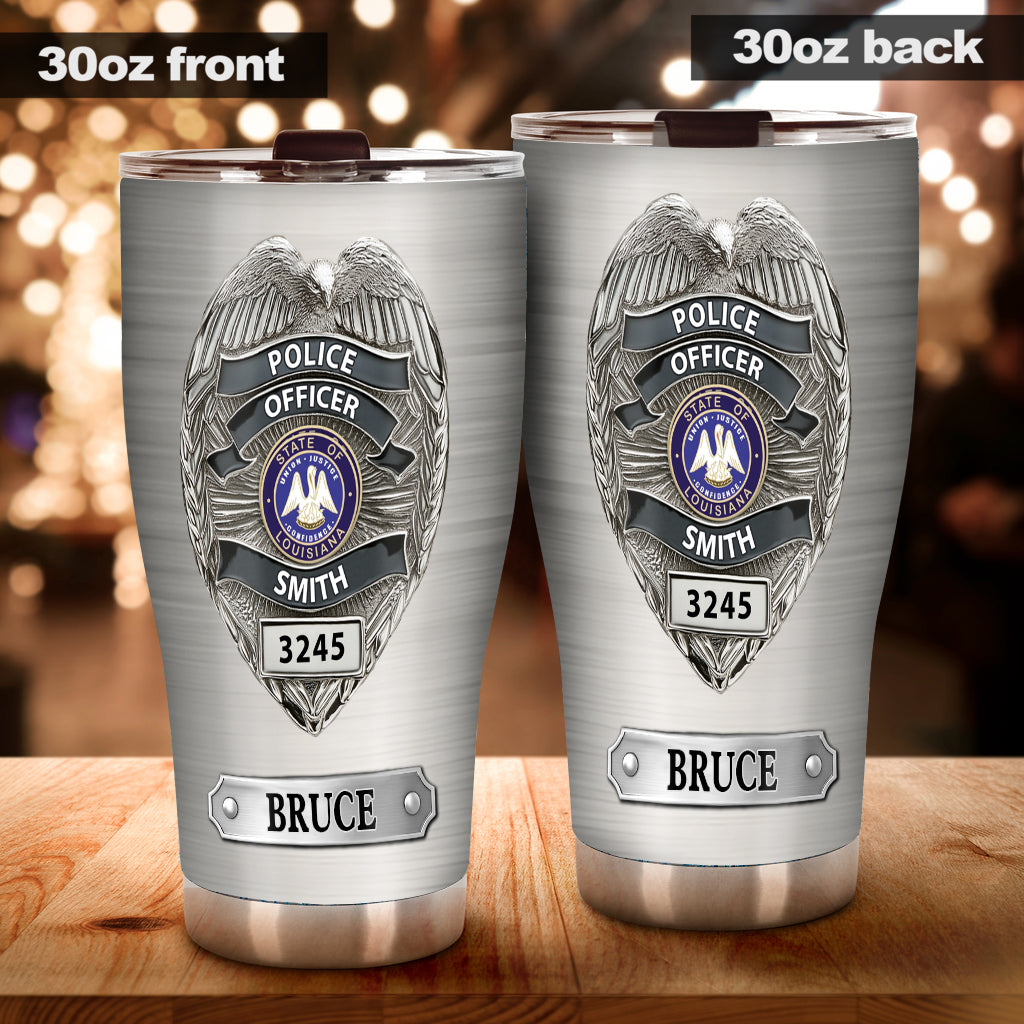 Serve And Protect - Personalized Police Officer Tumbler