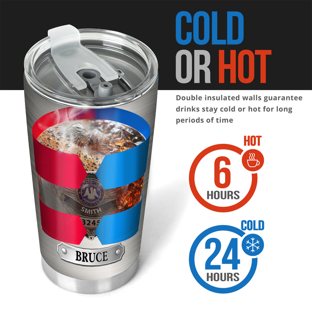 Serve And Protect - Personalized Police Officer Tumbler
