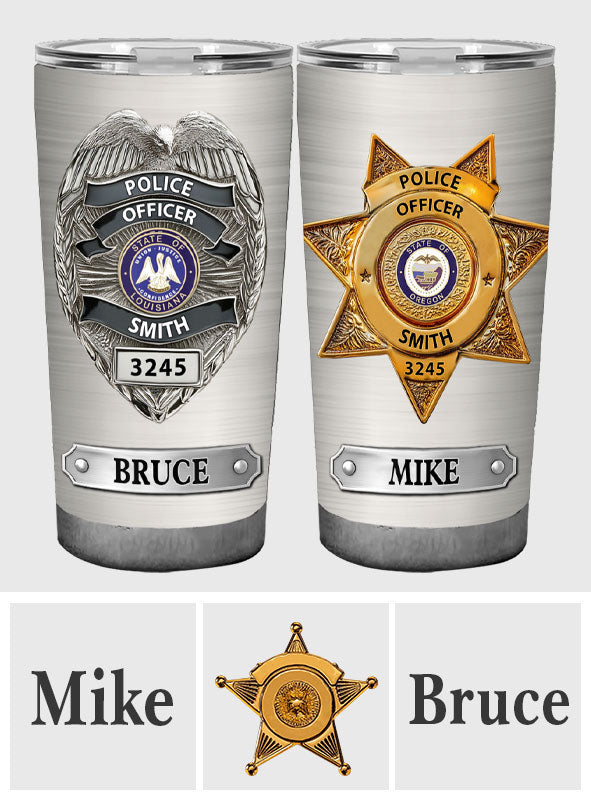 Serve And Protect - Personalized Police Officer Tumbler