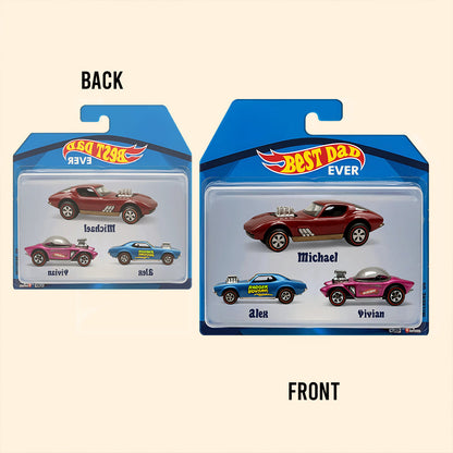 Hot Dads Collect Cars - Personalized Father Custom Shaped Acrylic Plaque