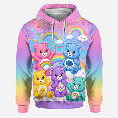Cute Bears - Personalized Carebear Hoodie and Leggings