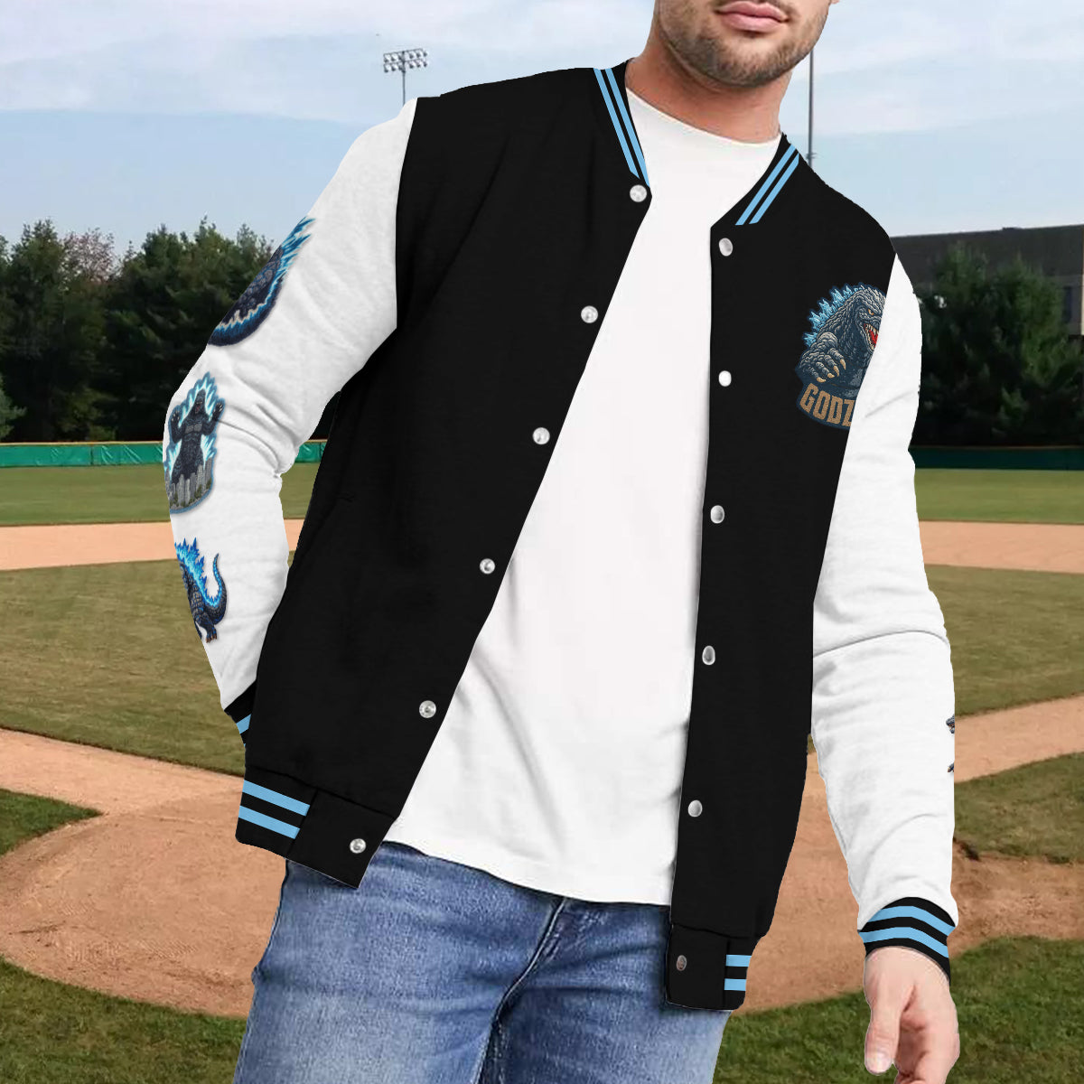 Atomic Monster - Personalized Giant Monster Varsity Jacket