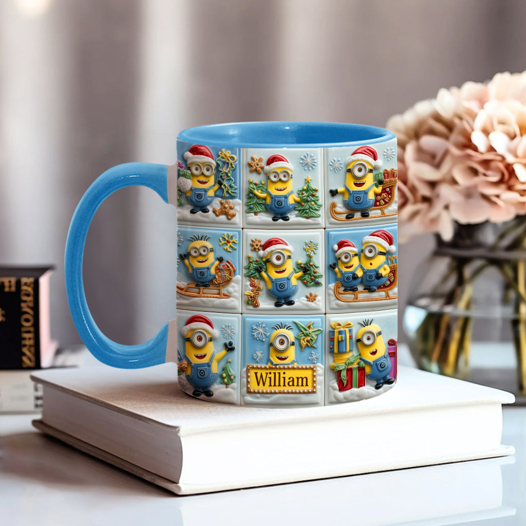 Funny Yellow Christmas Crew - Personalized Accent Mug