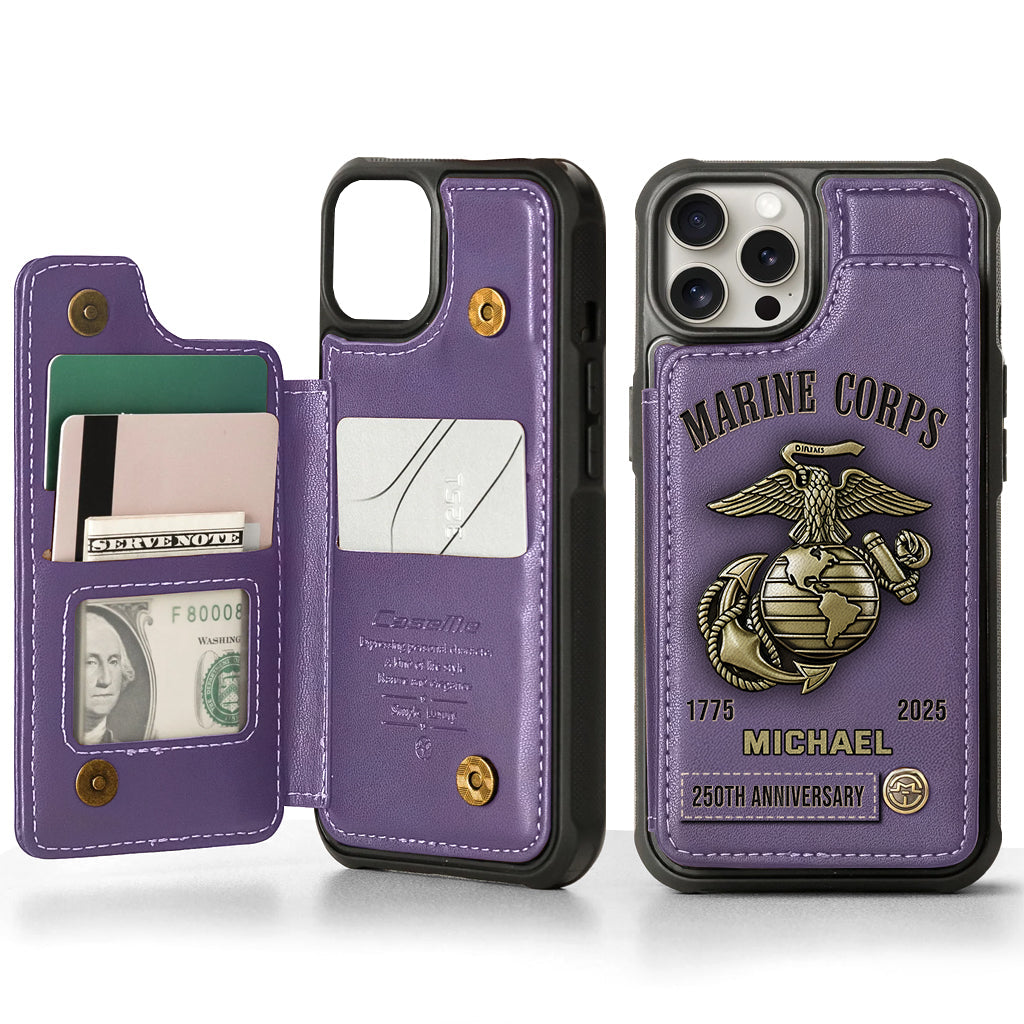 250th Anniversary - Personalized Veteran Wallet Phone Case
