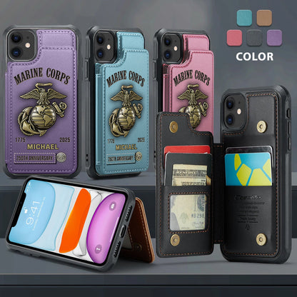 250th Anniversary - Personalized Veteran Wallet Phone Case