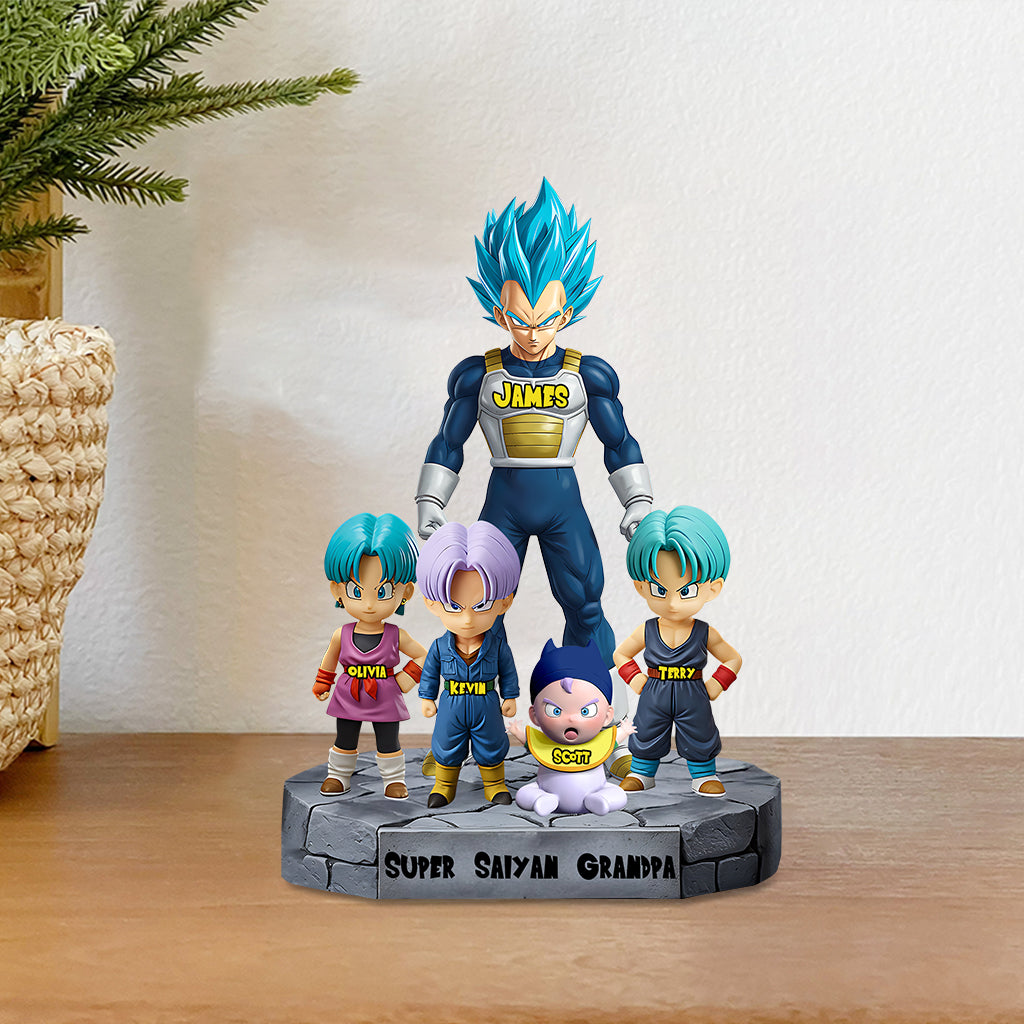 Super Saiyan Grandpa - Personalized Seven Balls Custom Shaped Acrylic Plaque