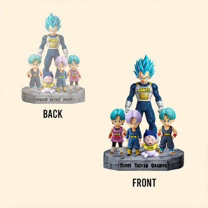 Super Saiyan Grandpa - Personalized Seven Balls Custom Shaped Acrylic Plaque