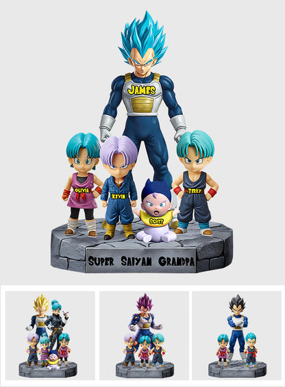 Super Saiyan Grandpa - Personalized Seven Balls Custom Shaped Acrylic Plaque