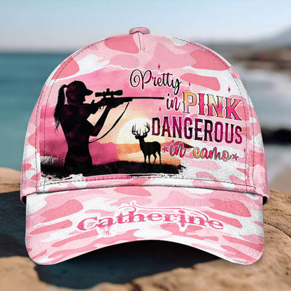 Pink Camo - Personalized Hunting Classic Cap