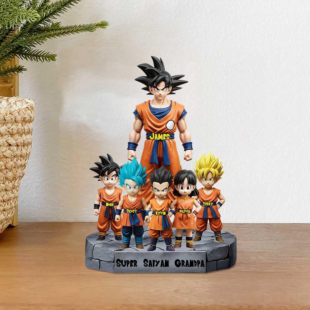 Super Saiyan Grandpa - Personalized Seven Balls Custom Shaped Acrylic Plaque