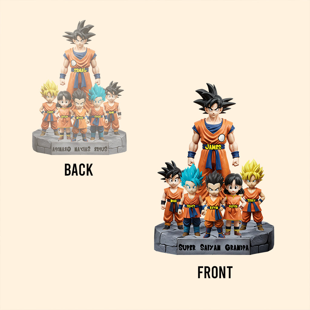 Super Saiyan Grandpa - Personalized Seven Balls Custom Shaped Acrylic Plaque