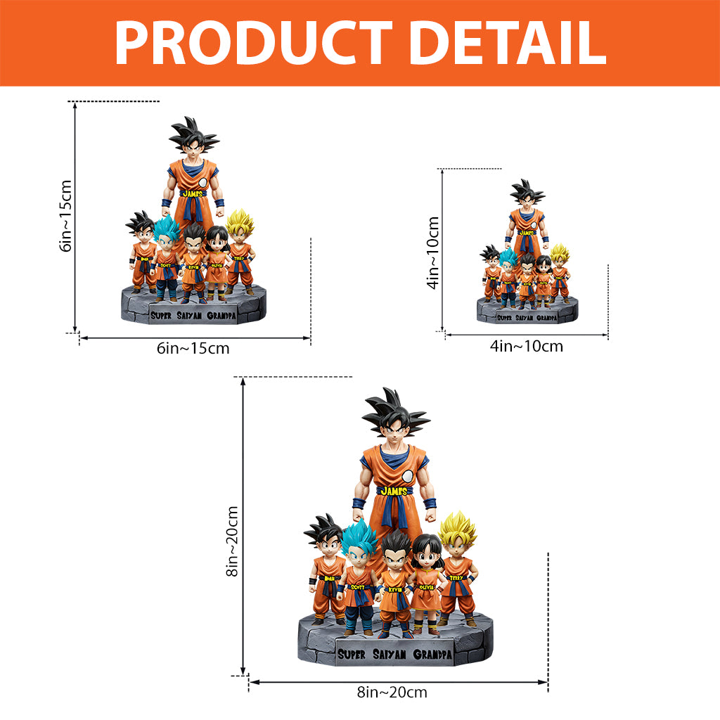 Super Saiyan Grandpa - Personalized Seven Balls Custom Shaped Acrylic Plaque