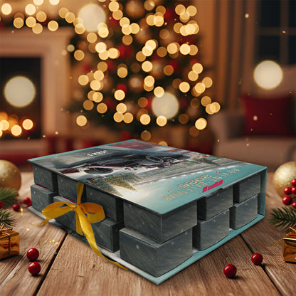 Car Racing - Personalized Formular One F1 Folded Advent Calendar With Ornaments