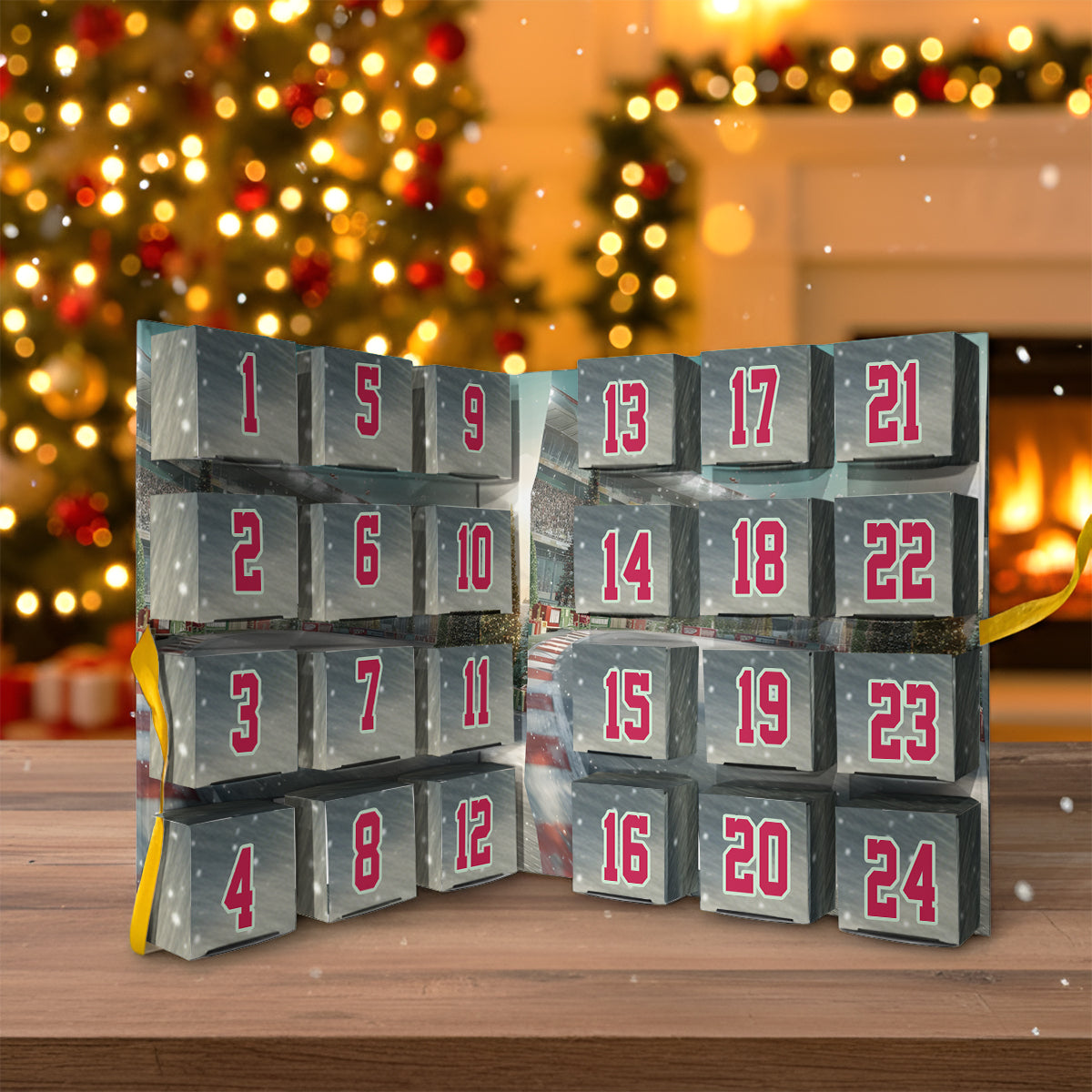 Car Racing - Personalized Formular One F1 Folded Advent Calendar With Ornaments
