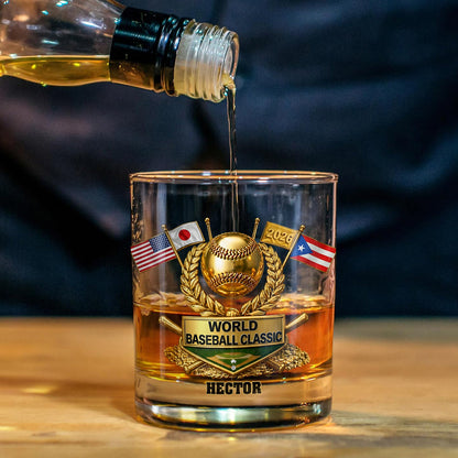The World Baseball 2026 - Personalized Baseball Whiskey Decanter Set