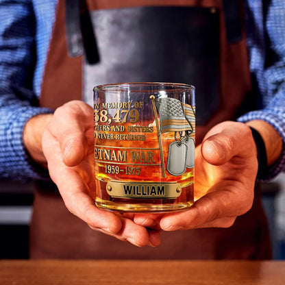 Brothers And Sisters - Personalized Veteran Whiskey Glass