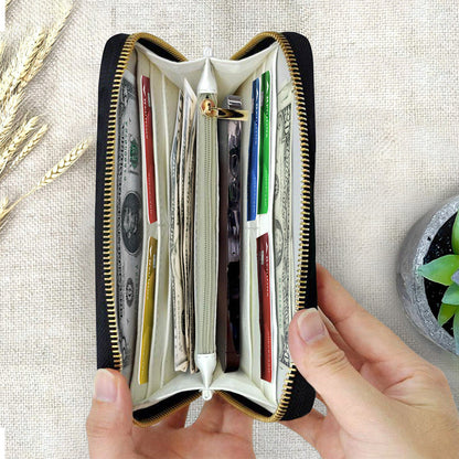 Best Mom Ever - Personalized Mother Leather Long Wallet