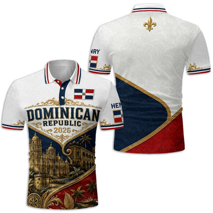 Proud Dominican Republic - Personalized Expats Polo Shirt