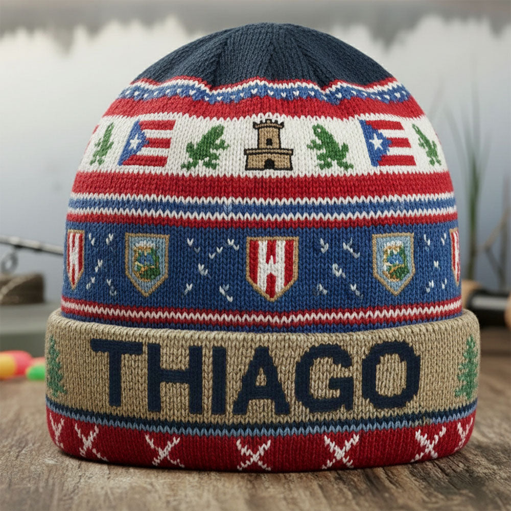 Proud Puerto Rican - Personalized Expats Beanie Hat