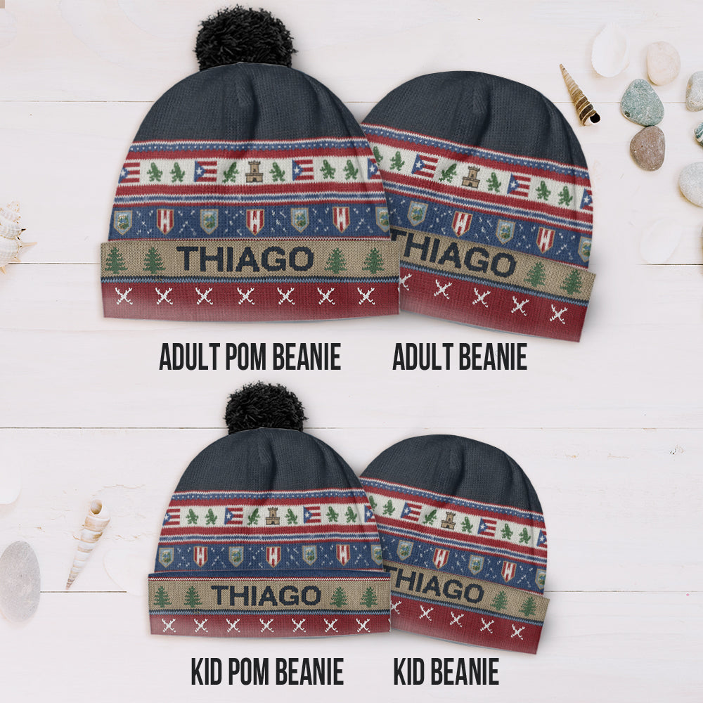 Proud Puerto Rican - Personalized Expats Beanie Hat