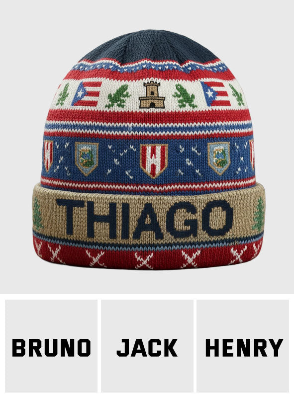 Proud Puerto Rican - Personalized Expats Beanie Hat