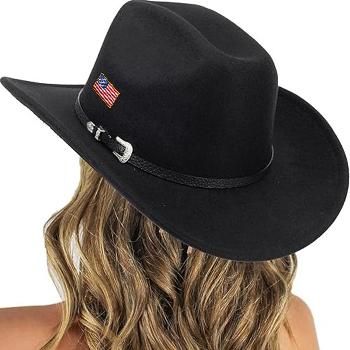 Strong Veteran - Personalized Veteran Wide Brim Cowboy Hat