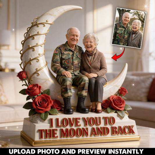 Old Couple Gift - Personalized Couple Custom Shaped Acrylic Plaque